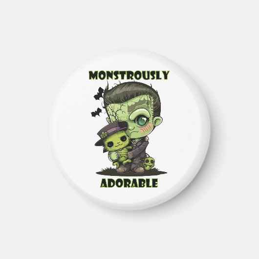 Niedlich Frankenstein Monster mit Plushie Magnet (Vorne)