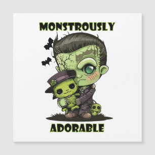 Niedlich Frankenstein Monster mit Plushie Magnetkarte