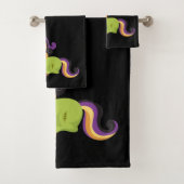 Niedlich Frankenstein Unicorn Halloween Badhandtuch Set (Insitu)