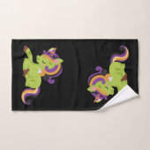 Niedlich Frankenstein Unicorn Halloween Badhandtuch Set (Handtuch)