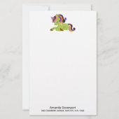 Niedlich Frankenstein Unicorn Halloween Briefpapier (Vorderseite)