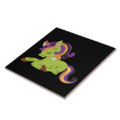 Niedlich Frankenstein Unicorn Halloween Fliese (Seite)