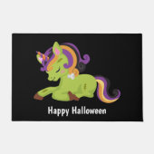 Niedlich Frankenstein Unicorn Halloween Fußmatte (Vorderseite)