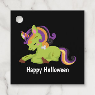 Niedlich Frankenstein Unicorn Halloween Geschenkanhänger