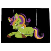 Niedlich Frankenstein Unicorn Halloween Große Geschenktüte (Rückseite)