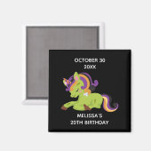 Niedlich Frankenstein Unicorn Halloween Magnet (Vorderseite/Rückseite)