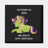 Niedlich Frankenstein Unicorn Halloween Magnet (Vorne)