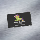 Niedlich Frankenstein Unicorn Halloween Magnetische Visitenkarte (Beispiel)