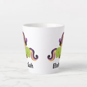 Niedlich Frankenstein Unicorn Halloween Milchtasse (Vorderseite)