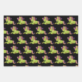 Niedlich Frankenstein Unicorn Halloween-Muster Geschenkpapier Set (Vorderseite 3)