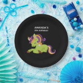 Niedlich Frankenstein Unicorn Halloween Pappteller (Party)