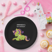 Niedlich Frankenstein Unicorn Halloween Pappteller (Party)