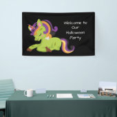 Niedlich Frankenstein Unicorn Halloween-Party Banner (Messeveranstaltung)