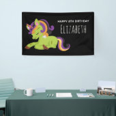 Niedlich Frankenstein Unicorn Halloween-Party Banner (Messeveranstaltung)