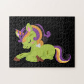 Niedlich Frankenstein Unicorn Halloween Puzzle (Horizontal)
