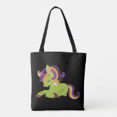 Niedlich Frankenstein Unicorn Halloween Tasche (Rückseite)