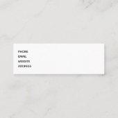 Niedlich Frankenstein Unicorn Halloween Zeichnend Mini Visitenkarte (Rückseite)