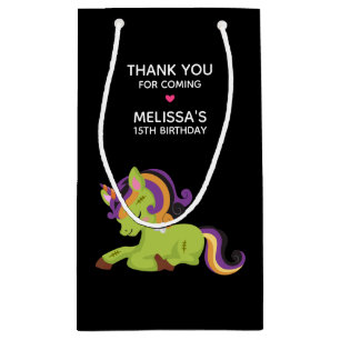 Niedlich Frankenstein Unicorn Party Vielen Dank Kleine Geschenktüte
