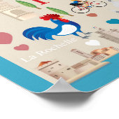 Niedlich-Frankreich-Icons Poster (Ecke)