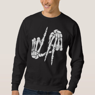 Niedlich Freaky Los Angeles Hand Skeleton LA Sweatshirt