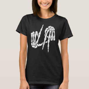 Niedlich Freaky Los Angeles Hand Skeleton LA T-Shirt