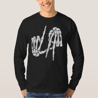 Niedlich Freaky Los Angeles Hand Skeleton LA T-Shirt