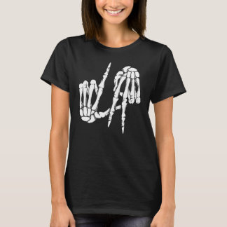 Niedlich Freaky Los Angeles Hand Skeleton LA T-Shirt