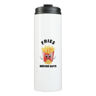 Niedlich French Fries Cartoon Hoodie & T-Shirt - F Thermosbecher