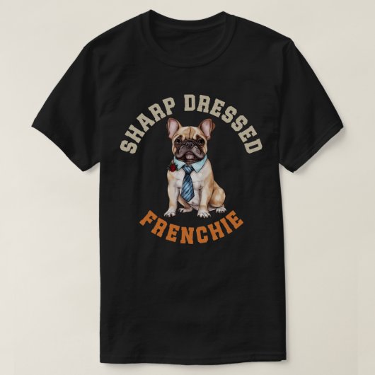 Niedlich Frenchie Dog T-Shirt (Design vorne)