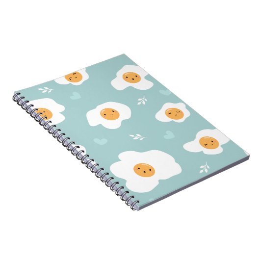 Niedlich fried Eggs Spiral Notebook Notizblock (Rechte Seite)