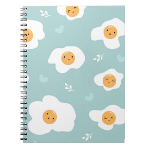 Niedlich fried Eggs Spiral Notebook Notizblock