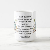 Niedlich Friend Birds Sprichwort Freundschaftsange Kaffeetasse (Mittel)