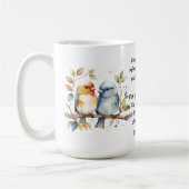 Niedlich Friend Birds Sprichwort Freundschaftsange Kaffeetasse (Links)