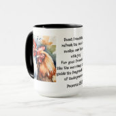 Niedlich Friend Chickens Sprichwort Freundschaftsa Tasse (Vorderseite Links)