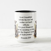Niedlich Friend Raccoons Sprichwort Freundschaftsa Tasse (Zentrum)
