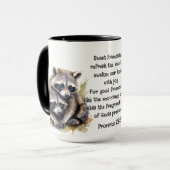 Niedlich Friend Raccoons Sprichwort Freundschaftsa Tasse (Vorderseite Links)