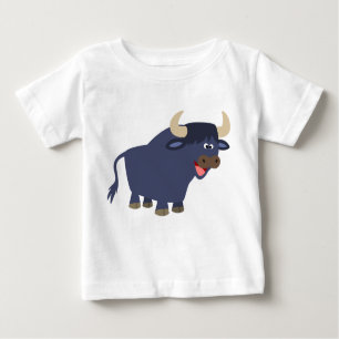 Niedlich Friendly Cartoon Bull Baby T - Shirt