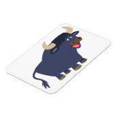 Niedlich Friendly Cartoon Bull Flexible Magnet (Linke Seite)