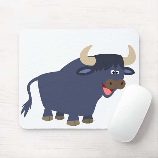 Niedlich Friendly Cartoon Bull Mousepad (Mit Mouse)
