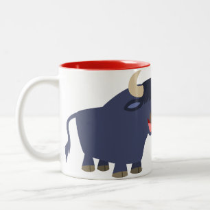 Niedlich Friendly Cartoon Bull Tasse