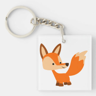 Niedlich Friendly Cartoon Fox Acrylic Schlüsselanh Schlüsselanhänger