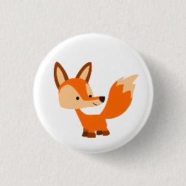 Niedlich Friendly Cartoon Fox Button Abzeichen