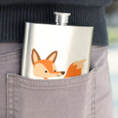 Niedlich Friendly Cartoon Fox Classic Flask Flachmann (Beispiel)