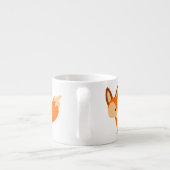 Niedlich Friendly Cartoon Fox Espresso Tasse (Rückseite)