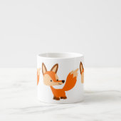 Niedlich Friendly Cartoon Fox Espresso Tasse (Vorderseite)