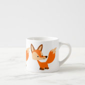 Niedlich Friendly Cartoon Fox Espresso Tasse (Rechts)