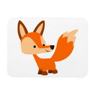 Niedlich Friendly Cartoon Fox Flexible Magnet