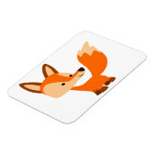 Niedlich Friendly Cartoon Fox Flexible Magnet (Linke Seite)