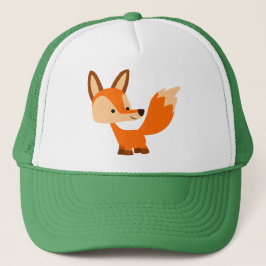 Niedlich Friendly Cartoon Fox Hat Truckerkappe