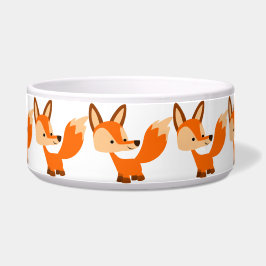Niedlich Friendly Cartoon Fox Pet Bowl Napf